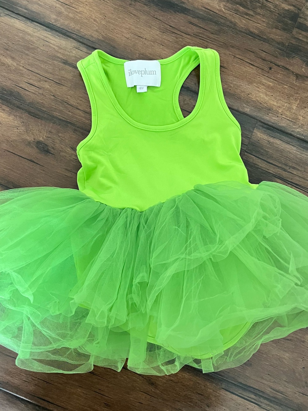 iloveplum Neon Green Tutu Dress for Kids